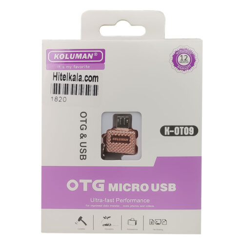 مبدل OTG کلومن MICRO USB مدل K-0T09